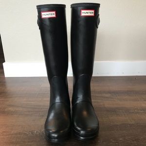 Original Hunter Tall Black Rubber Boots